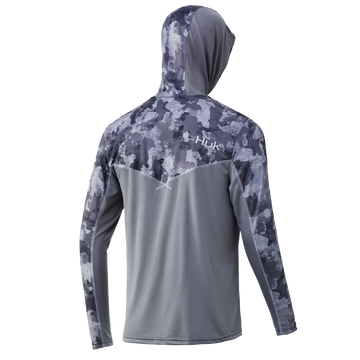 HUK ICON X REFRACTION CAMO HOODIE